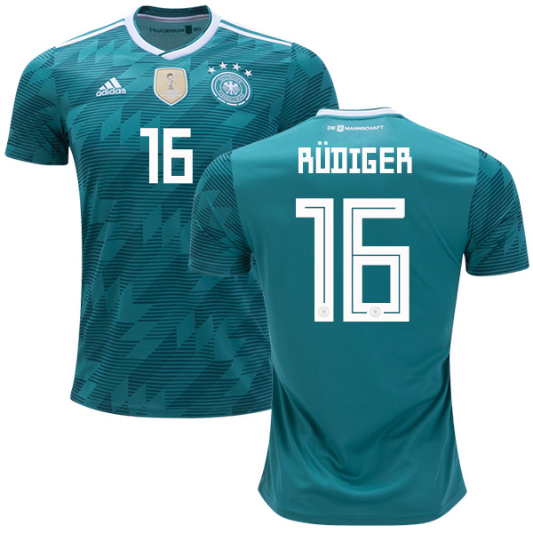 Germany #16 Rudiger Away Soccer Country Jersey - Click Image to Close